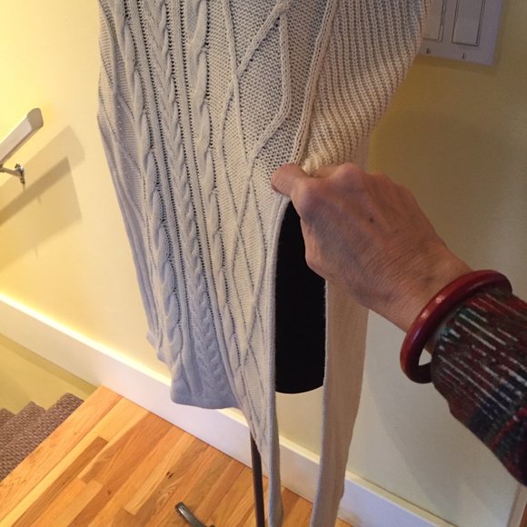 Cotton & flax poncho/cape/tunic S-M - Picture 3 of 7